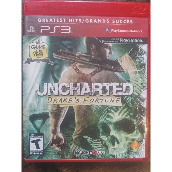Uncharted: Drake's Fortune GOTY PS3 2007 - Red Box - Manual Included - Picture 1 of 3